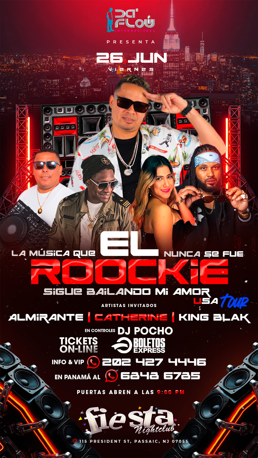 El Roockie Sigue Bailando Mi Amor Tour en Passaic NJ