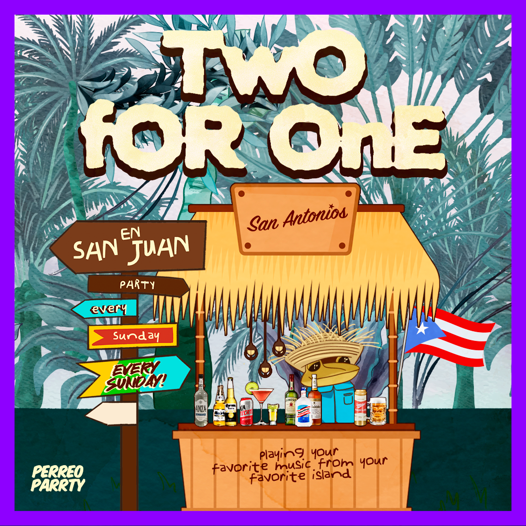 2-for-1 in San Juan - Latin Sunday Party @ Reggaeton Bar San Antonios