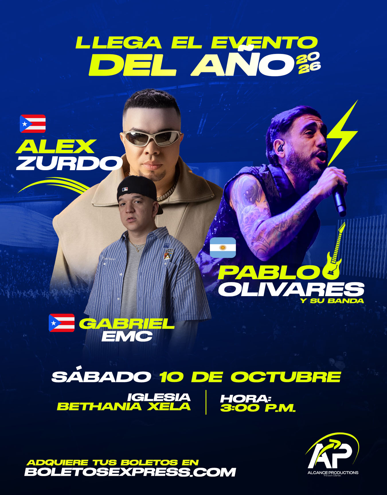 NUEVA FECHA ALEX ZURDO | GABRIEL EMC | PABLO OLIVARES