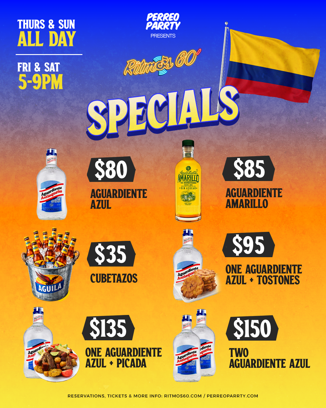 Happy Hour at Ritmos Colombian Restaurant & Bar Salsa NYC