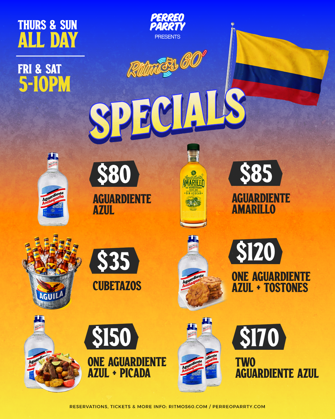 Happy Hour at Ritmos Colombian Restaurant & Bar Salsa NYC