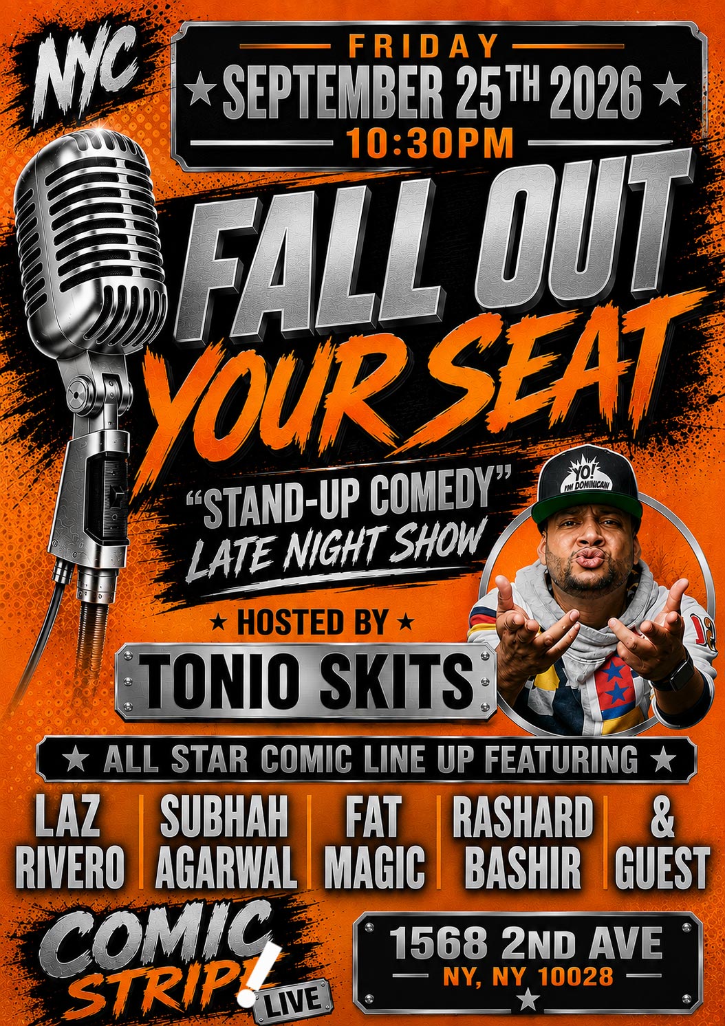 Tonio Skits @ Fall Out Your Seat Stand Up Comedy Show